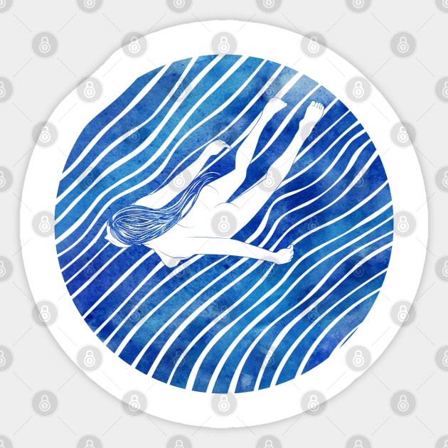 Water Nymph LXIV Sticker by Sirenarts